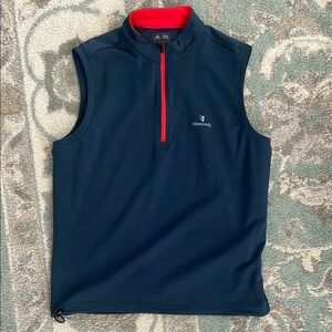 Adidas Navy Vest with Red Logo